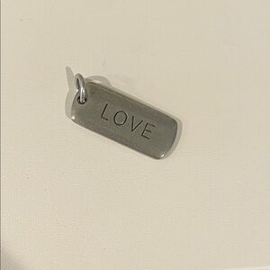 Origami Owl Silver 'LOVE' Pendant